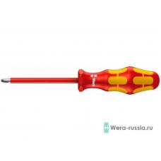 Отвёртка диэлектрическая Wera, VDE, PZ 1х80 мм, WE-006162