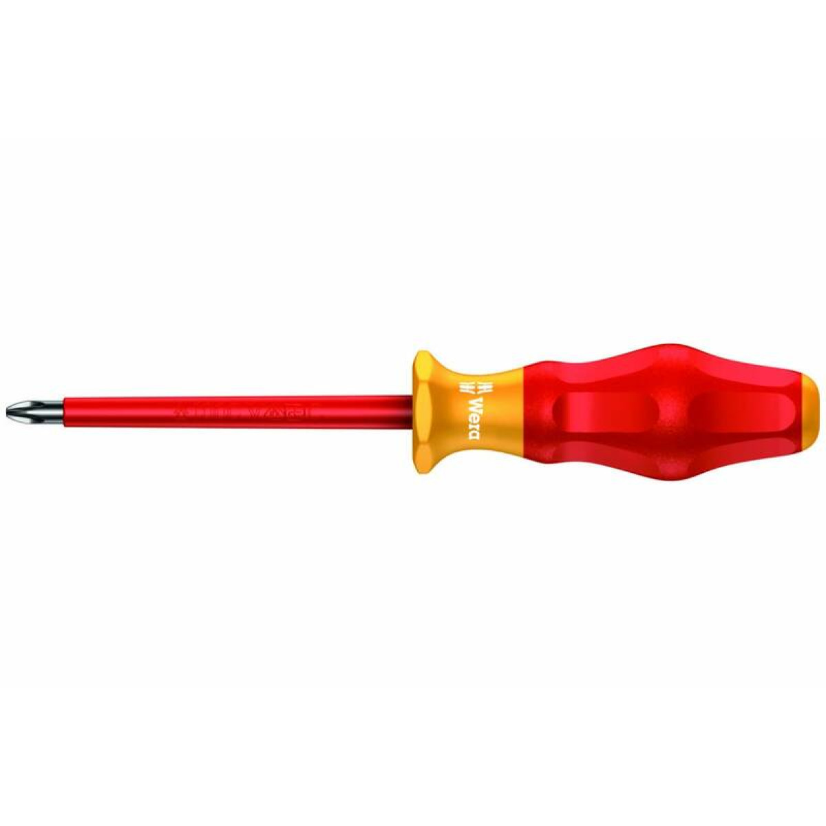 Отвертка диэлектрическая Wera, VDE, PZ 1х80 мм, WE-031611 1