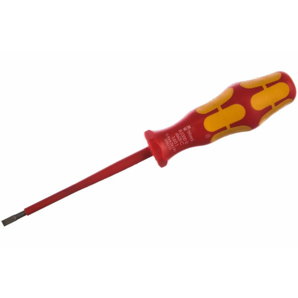 Отвёртка диэлектрическая Wera, VDE, SL 0.8х4.0х100 мм, WE-006115 1