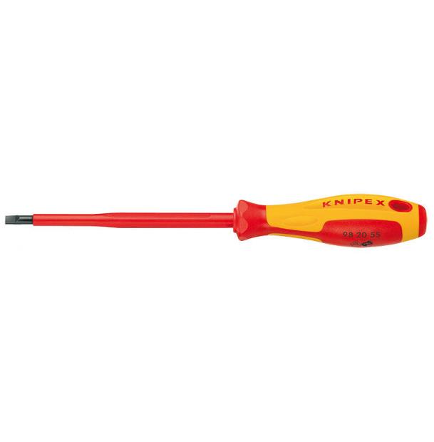 Отвертка KNIPEX SL2.5x0.4 шлицевая VDE 75 мм KN-982025