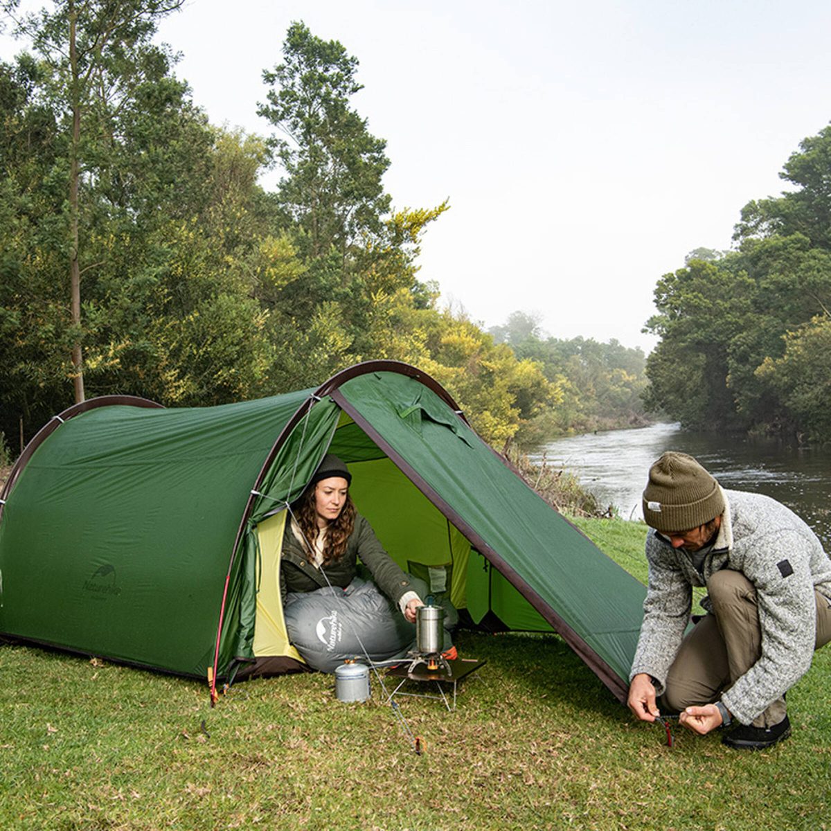 Палатка 2-местная Naturehike NH20ZP006 6927595761977, зелёная 10
