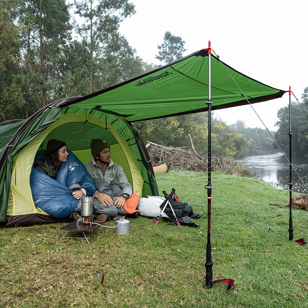 Палатка 2-местная Naturehike NH20ZP006 6927595761977, зелёная 3