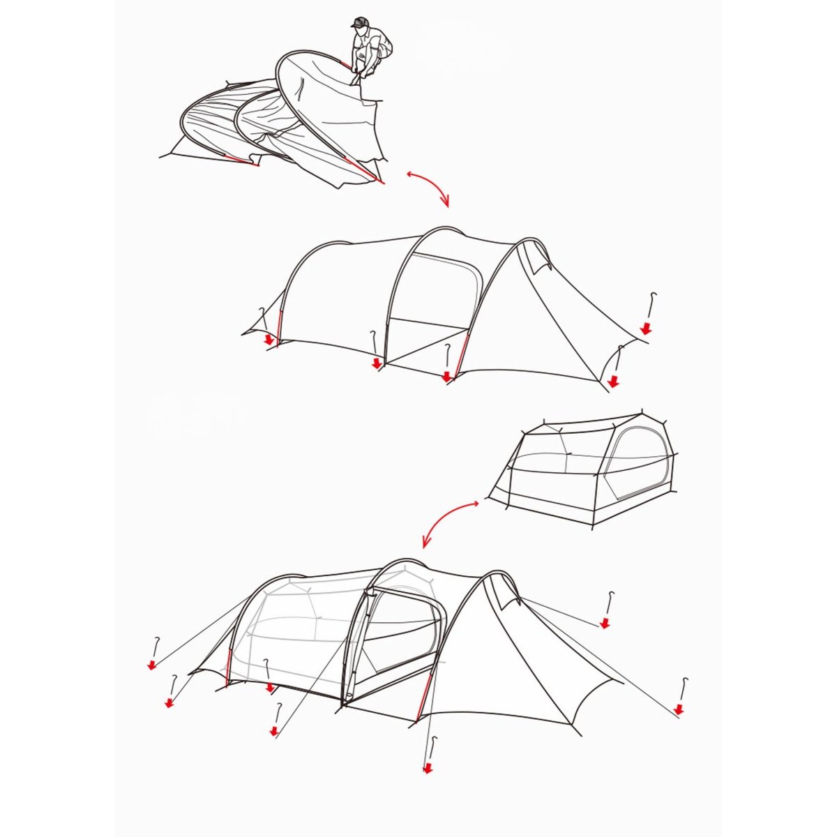 Палатка 2-местная Naturehike Opalus NH17L001-L 6976023924781 9
