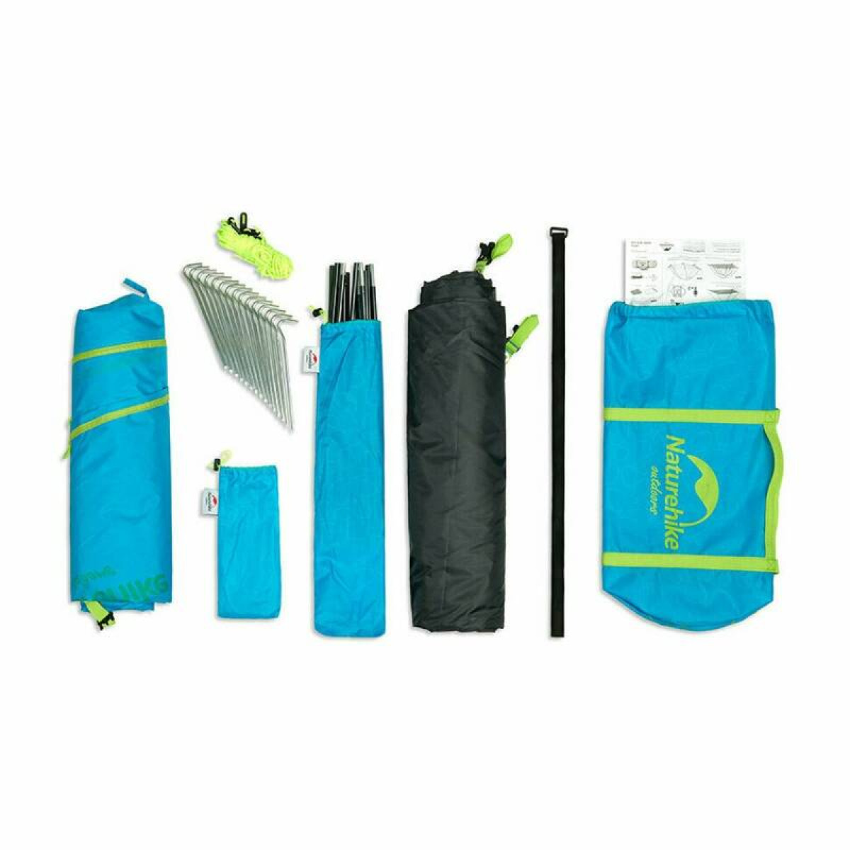 Палатка Naturehike P-Series четырехместная зеленая 6927595729687 3