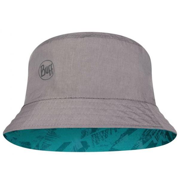 Панама Buff Travel Bucket Hat Acai Grey/Turquoise 125342.937.20.00