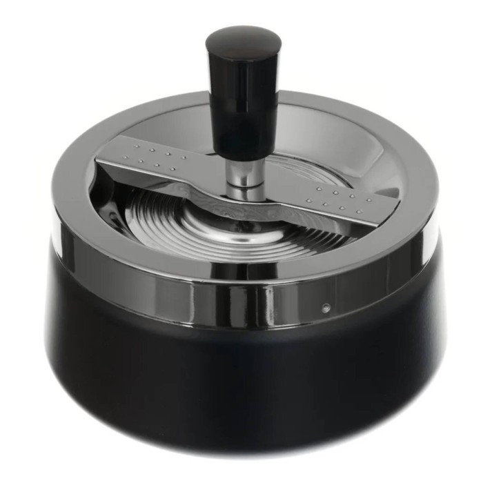 Пепельница S.Quire круглая черная 992AAB-Black 12см