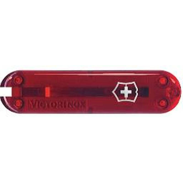 Передняя накладка для ножей VICTORINOX 58 мм, пластиковая, полупрозрачная красная