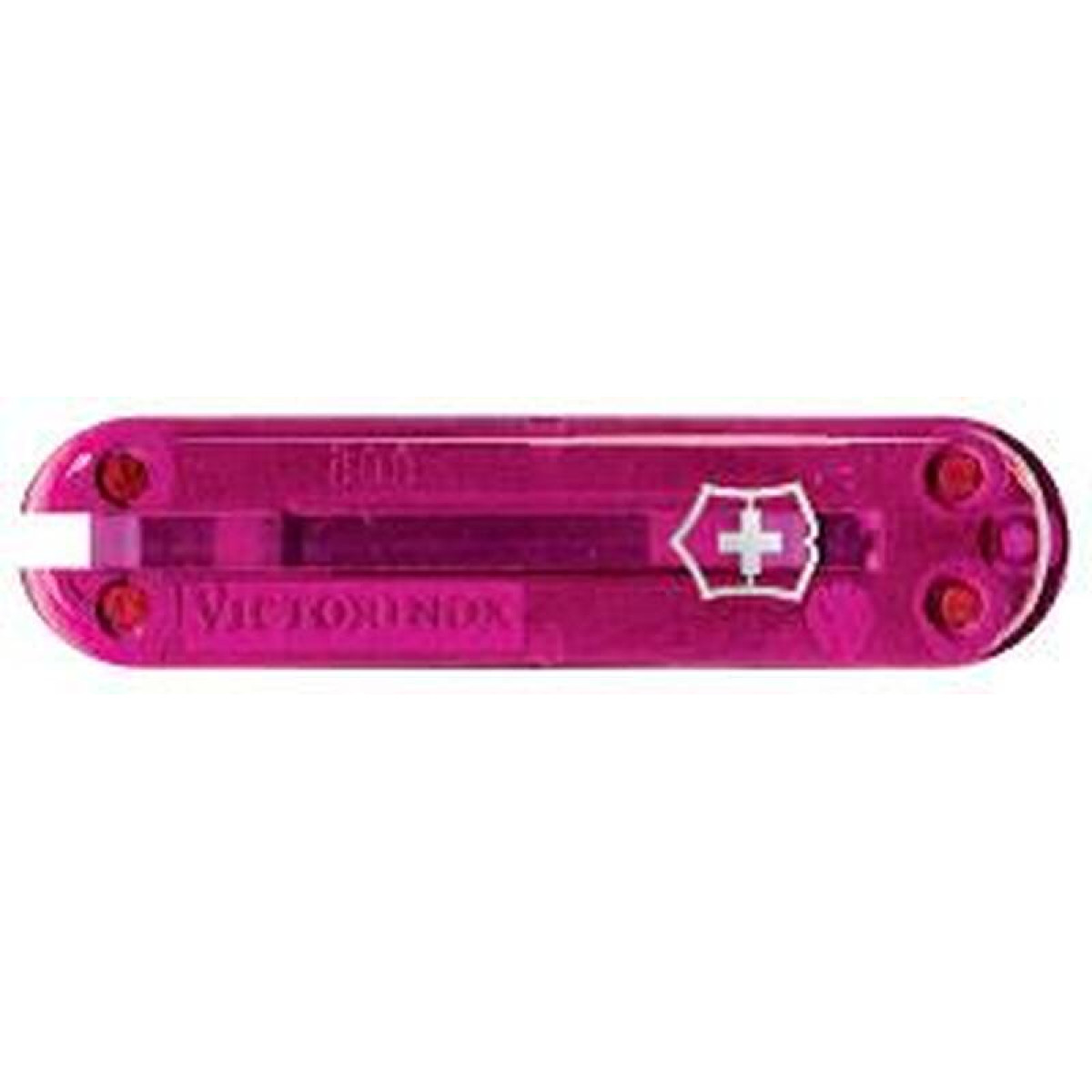 Передняя накладка для ножей VICTORINOX 58 мм, пластиковая, полупрозрачная розовая 1
