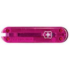 Передняя накладка для ножей VICTORINOX 58 мм, пластиковая, полупрозрачная розовая