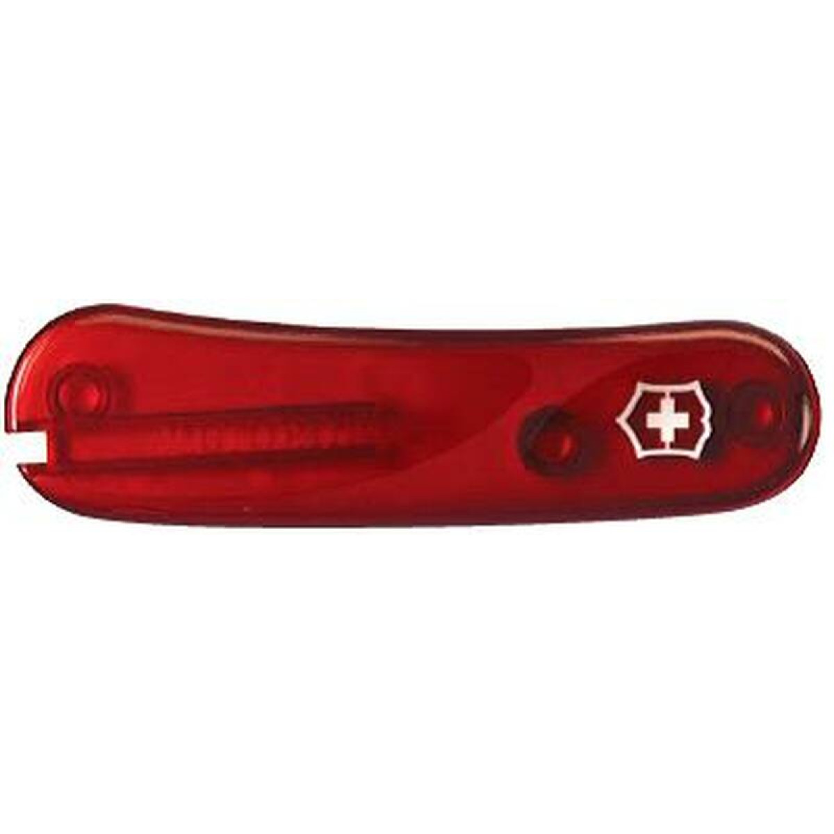 Передняя накладка для ножей VICTORINOX 85 мм, пластиковая, полупрозрачная красная 1