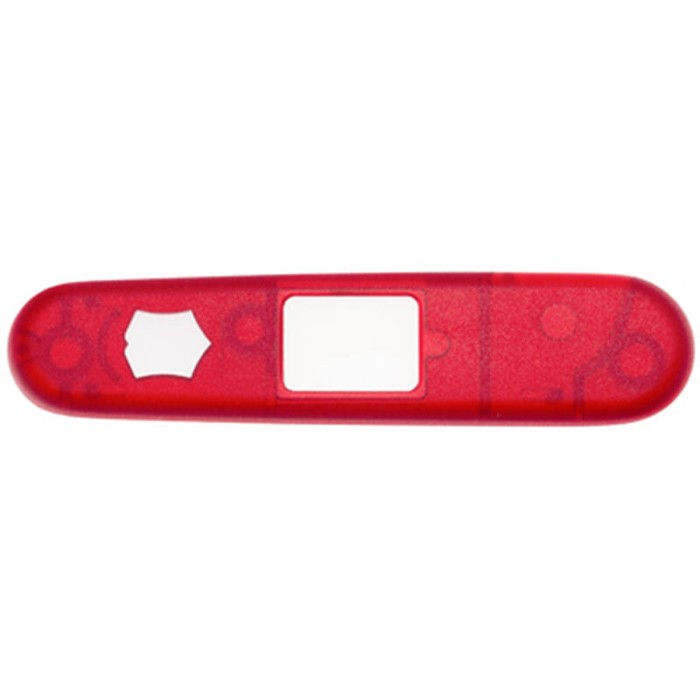 Передняя накладка для ножей VICTORINOX 91 мм, пластиковая, полупрозрачная красная