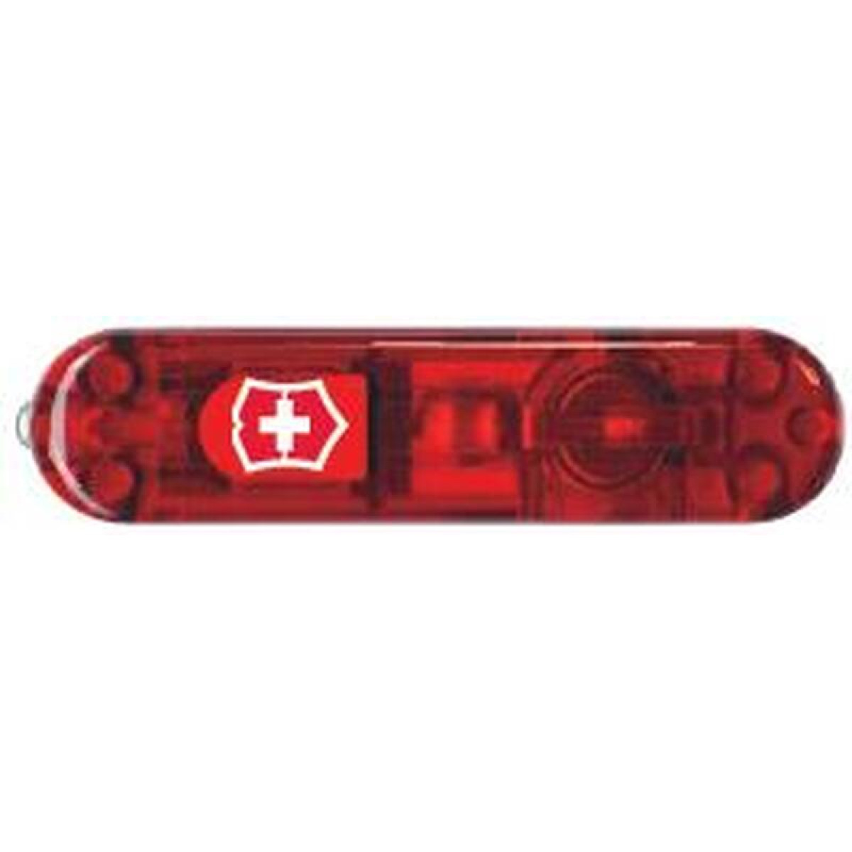 Передняя накладка для ножей VICTORINOX SwissLite 58 мм, пластиковая, полупрозрачная красная 1