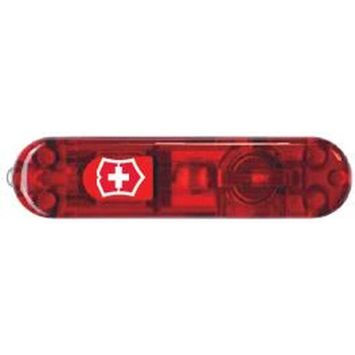 Передняя накладка для ножей VICTORINOX SwissLite 58 мм, пластиковая, полупрозрачная красная