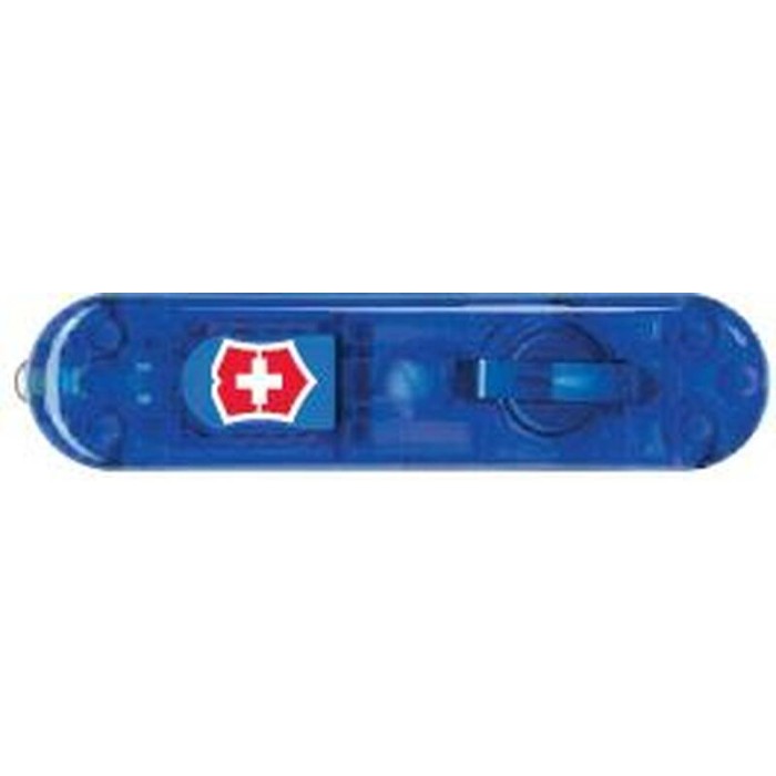 Передняя накладка для ножей VICTORINOX SwissLite 58 мм, пластиковая, полупрозрачная синяя