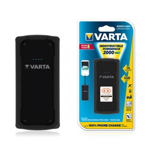 Внешний аккумулятор VARTA Indestructible Powerpack 2000 mAh 57954