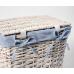Плетеная корзина для белья с крышкой WasserKRAFT Lippe WB-450-L