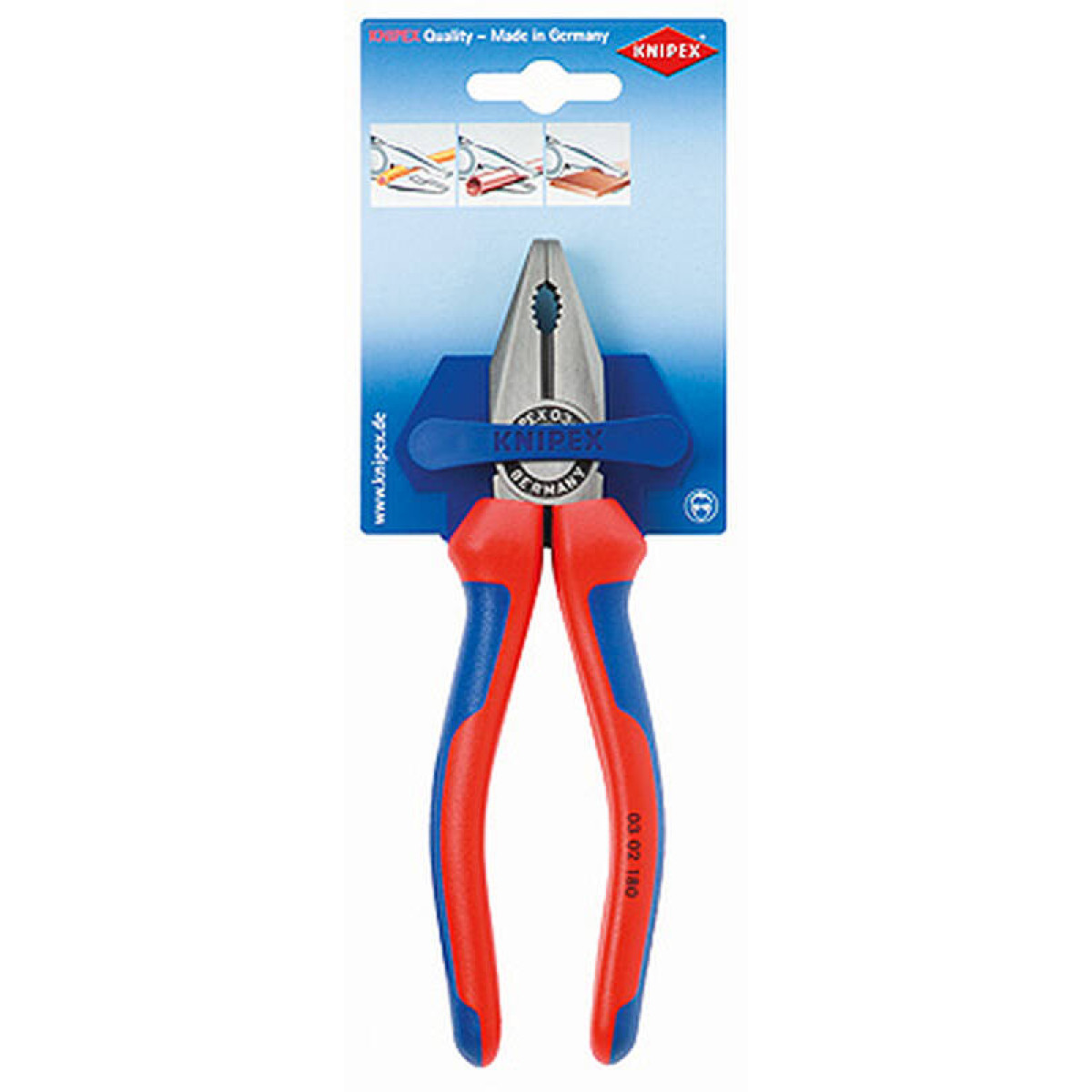 Плоскогубцы комбинированные KNIPEX KN-0302180SB 1