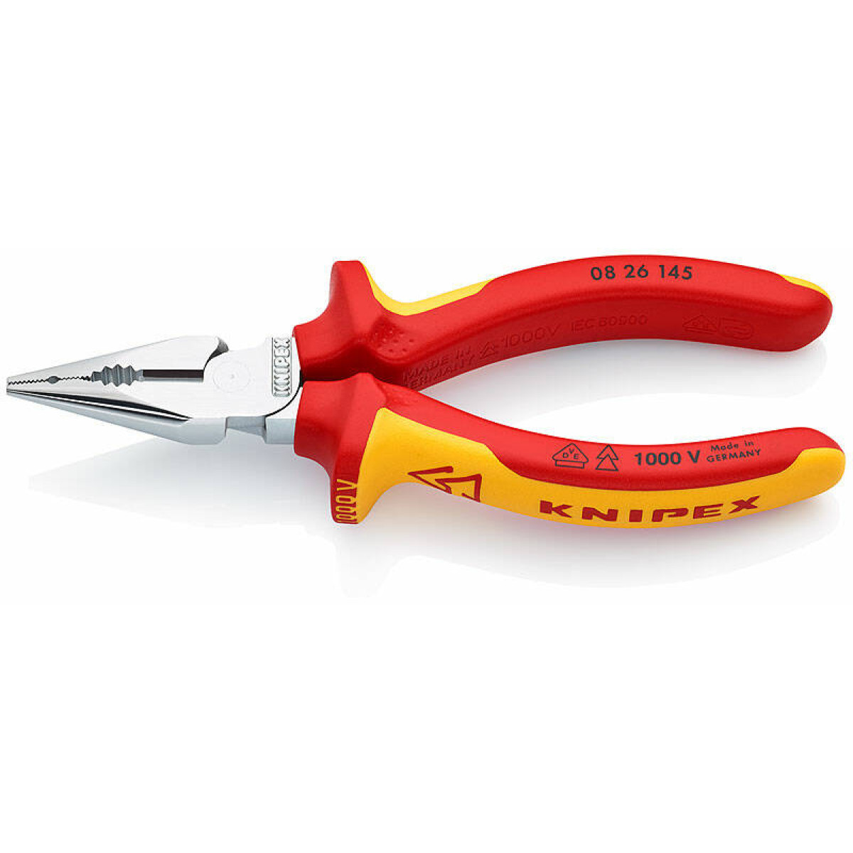 Плоскогубцы комбинированные остроконечные с удлиненными губками VDE KNIPEX KN-0826145 1