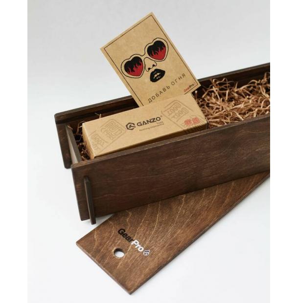 Подарочный набор нож Firebird by Ganzo в деревянной коробке F759M-OR-knifebox