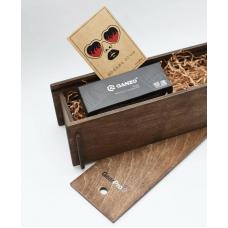 Подарочный набор нож Firebird by Ganzo в деревянной коробке G704-GR-knifebox