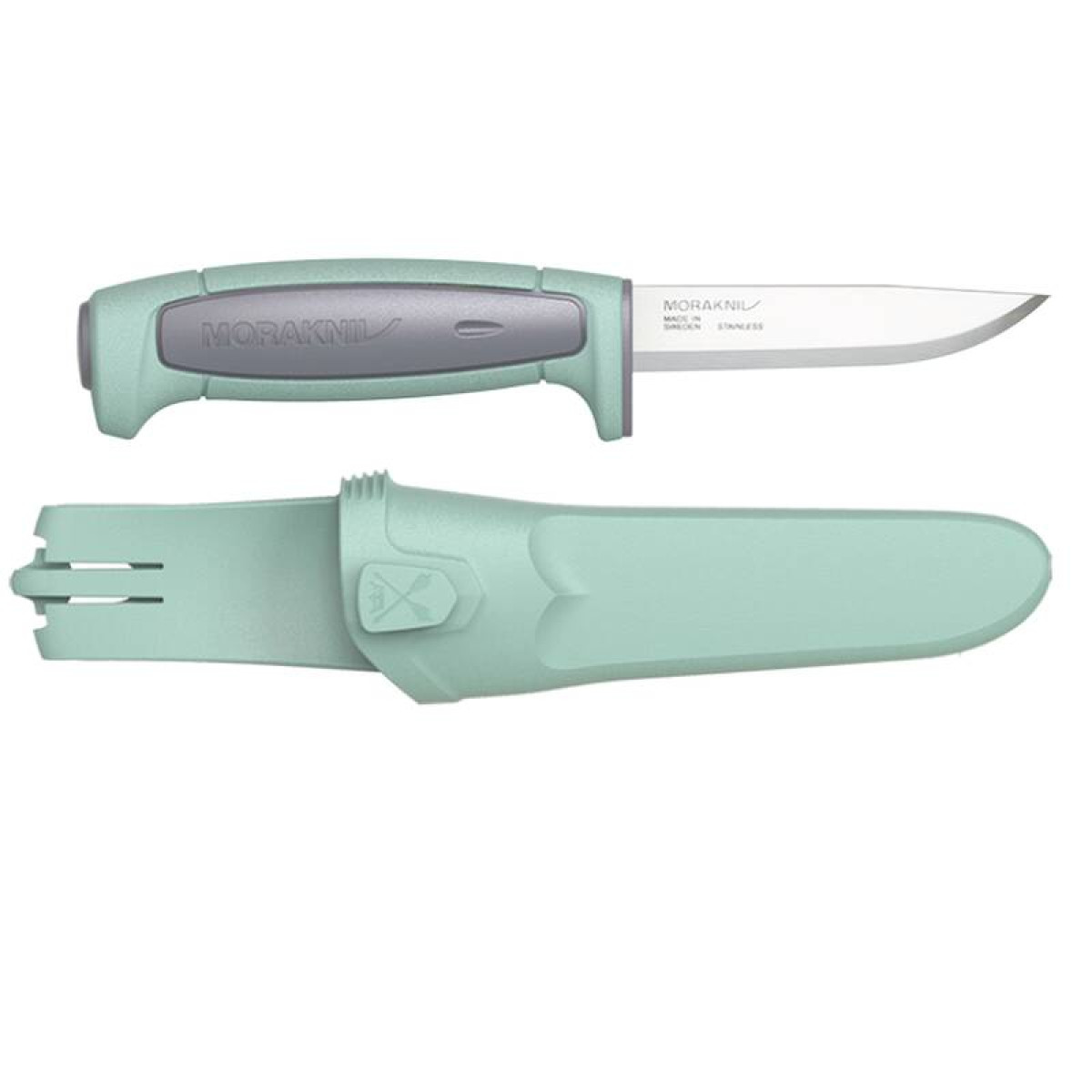 Нож туристический Morakniv Basic 546 2021 Edition в деревянной коробке 13957-knifebox, нержавеющая сталь, с ножнами, подарочный набор 4