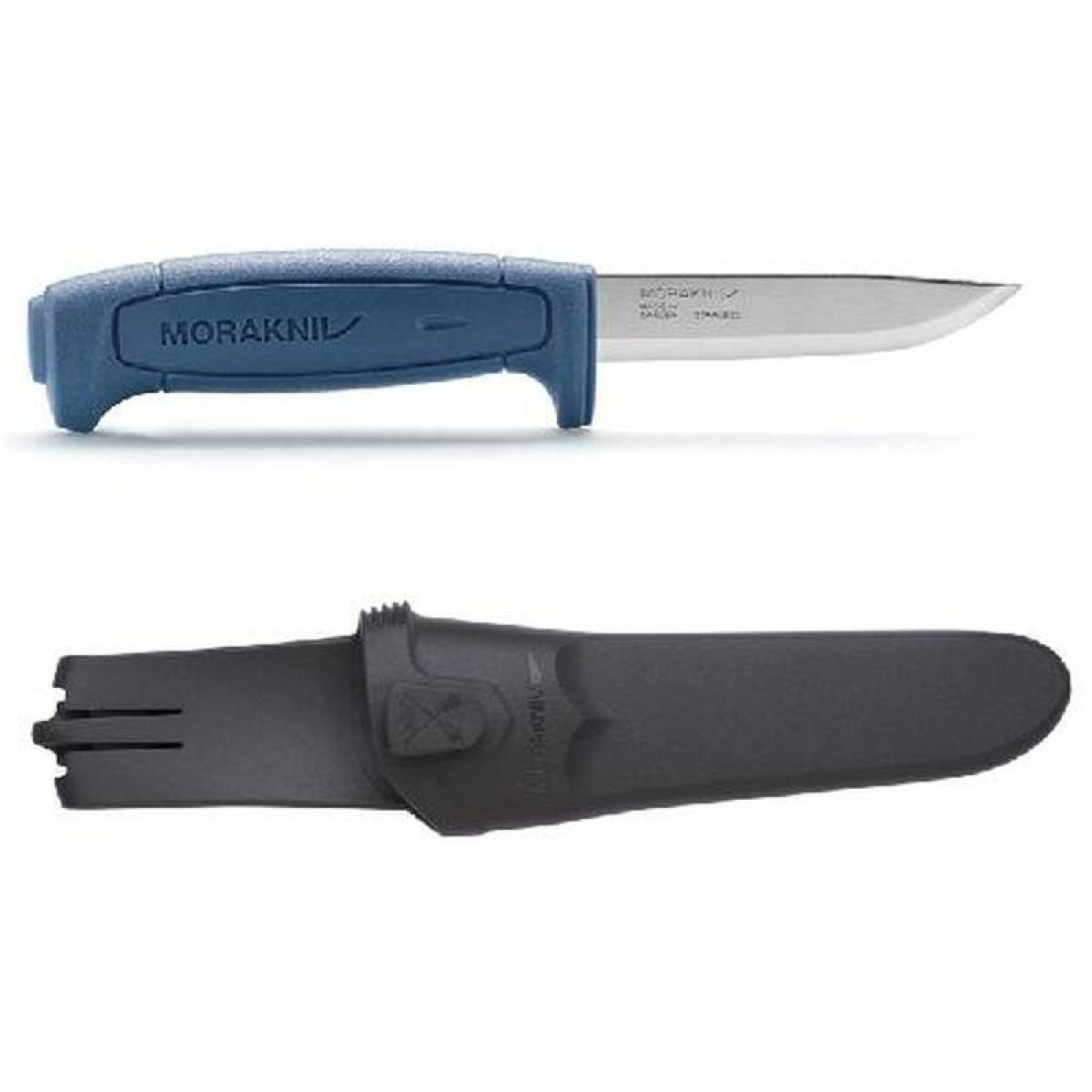 Нож туристический Morakniv Basic 546 в деревянной коробке 12241-knifebox, нержавеющая сталь, с ножнами, подарочный набор 5