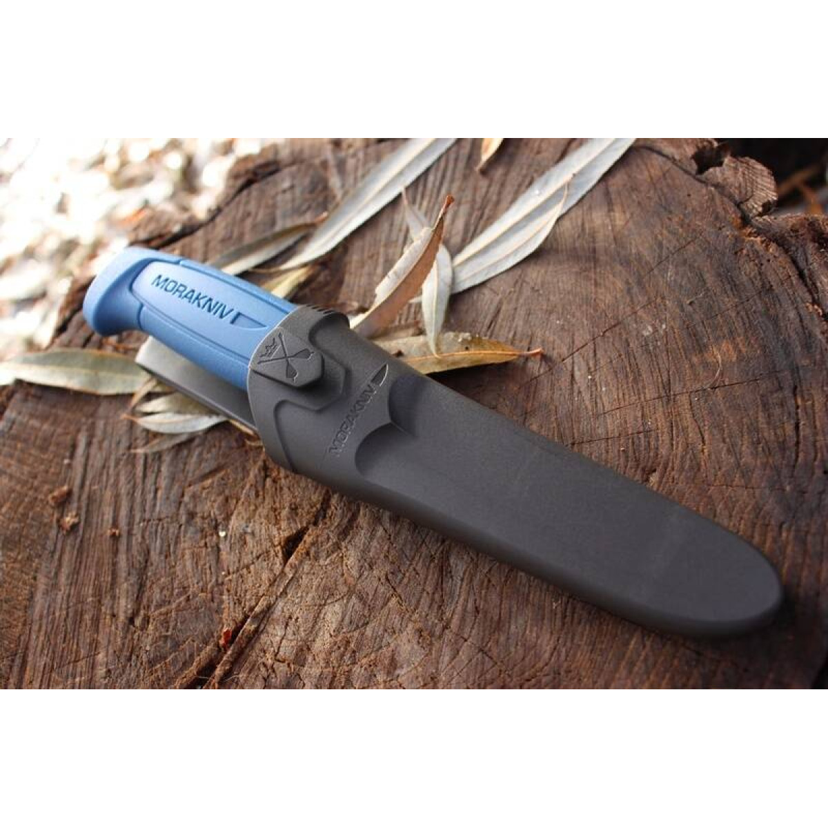 Нож туристический Morakniv Basic 546 в деревянной коробке 12241-knifebox, нержавеющая сталь, с ножнами, подарочный набор 3