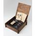 Подарочный набор оригинальная зажигалка Zippo 20854 с топливом 125 мл + кремнии в деревянной коробке 20854-50r-box
