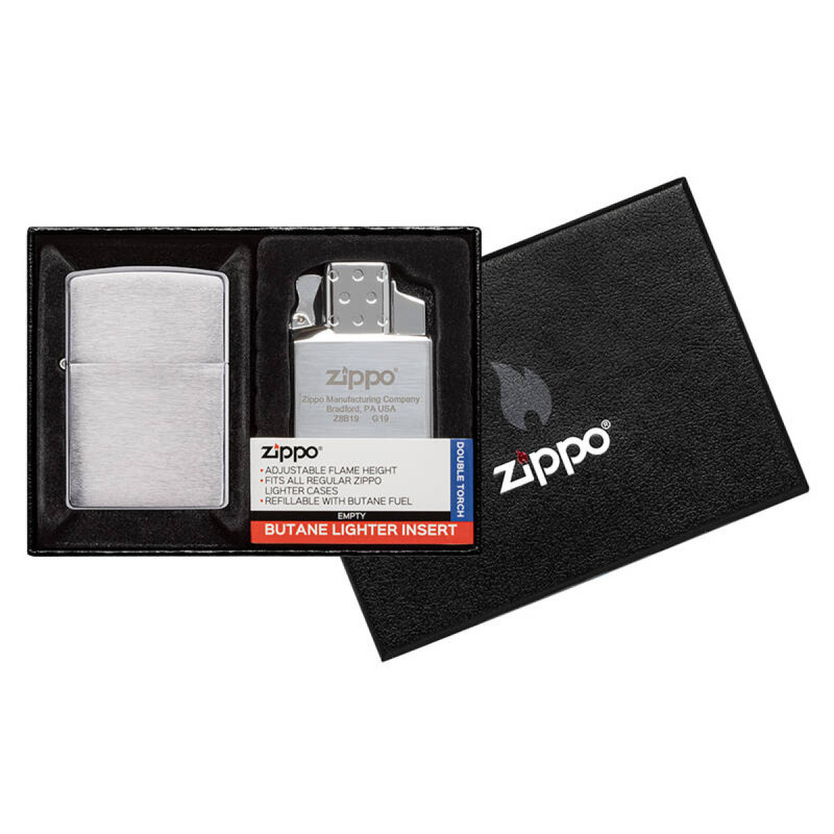 Подарочный набор: зажигалка и газовый вставной блок Zippo 200-082950 1