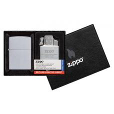 Подарочный набор: зажигалка и газовый вставной блок Zippo 205-090201