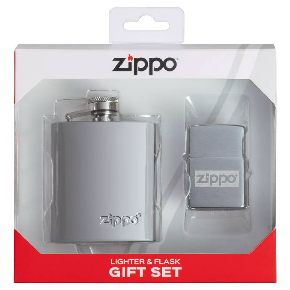 Подарочный набор ZIPPO фляжка 89 мл и зажигалка 1