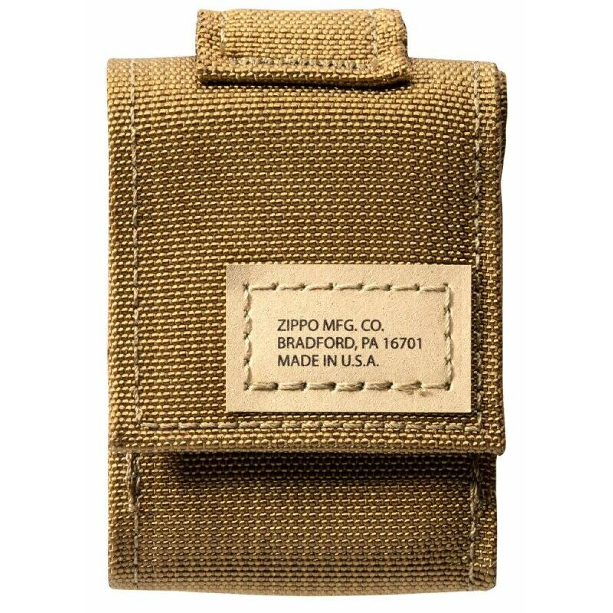 Подарочный набор ZIPPO зажигалка Black Crackle и коричневый нейлоновый чехол 2