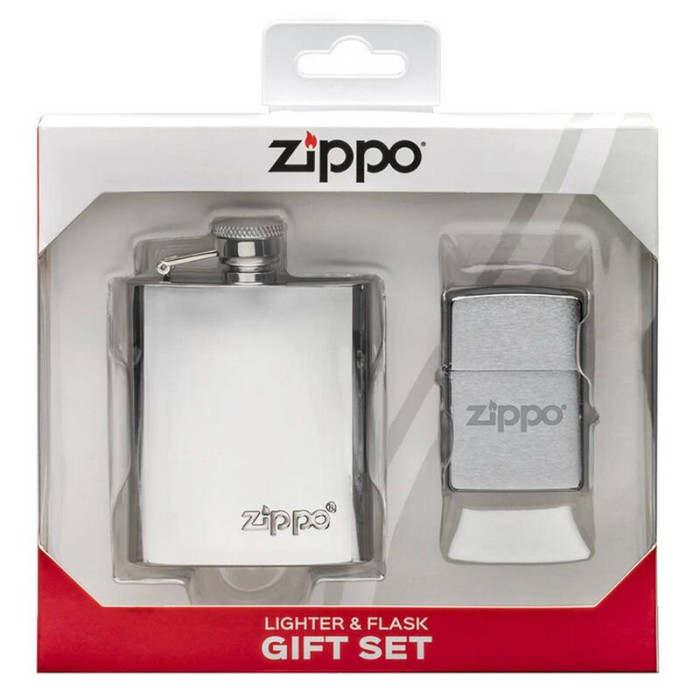 Подарочный набор ZIPPO фляжка 89 мл и зажигалка 49098