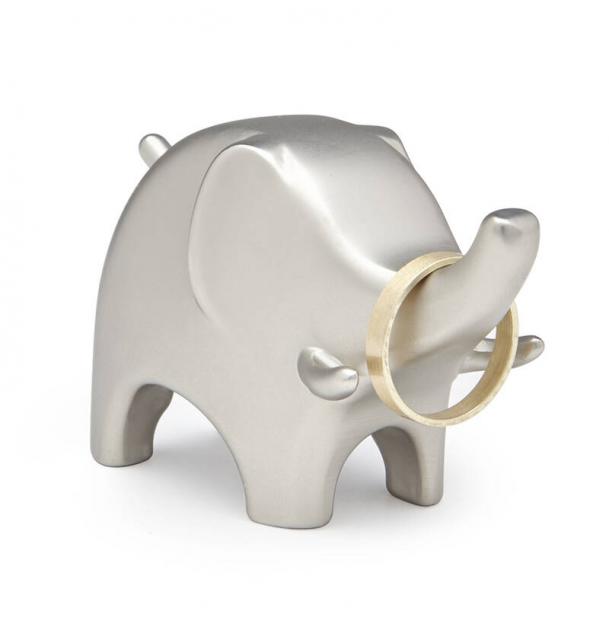 Подставка для колец Anigram слон никель 299114-410