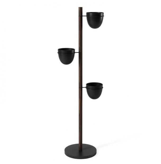 Подставка для цветов Floristand Planter с горшками 3 шт темный орех 1013880-048