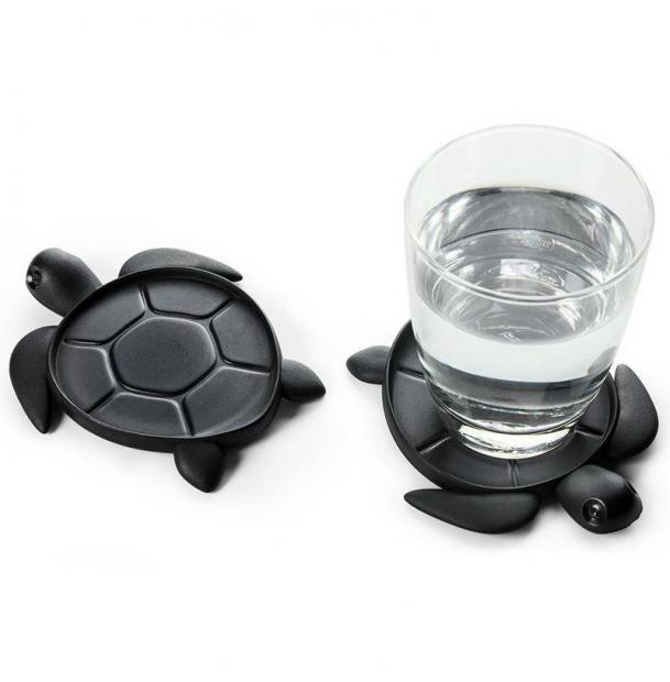 Подставка под стаканы Save Turtle черный Qualy QL10350-BK