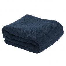 Полотенце для рук фактурное темно-синее Tkano Essential