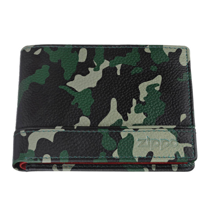 Портмоне ZIPPO зелёно-чёрный камуфляж 112x2x82 см