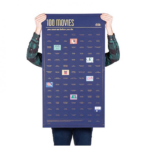 Постер Doiy «100 фильмов, которые нужно посмотреть прежде чем умереть» DYPOSTMOE