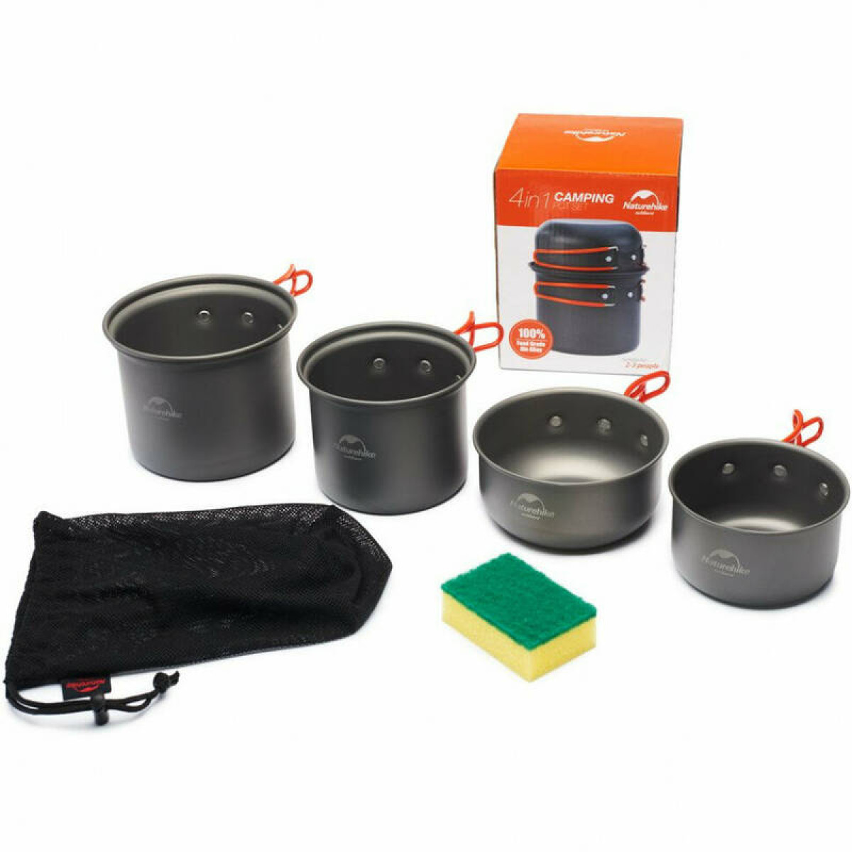 Посуда Naturehike NH15T401-G четырех предметов 6927595787212 2