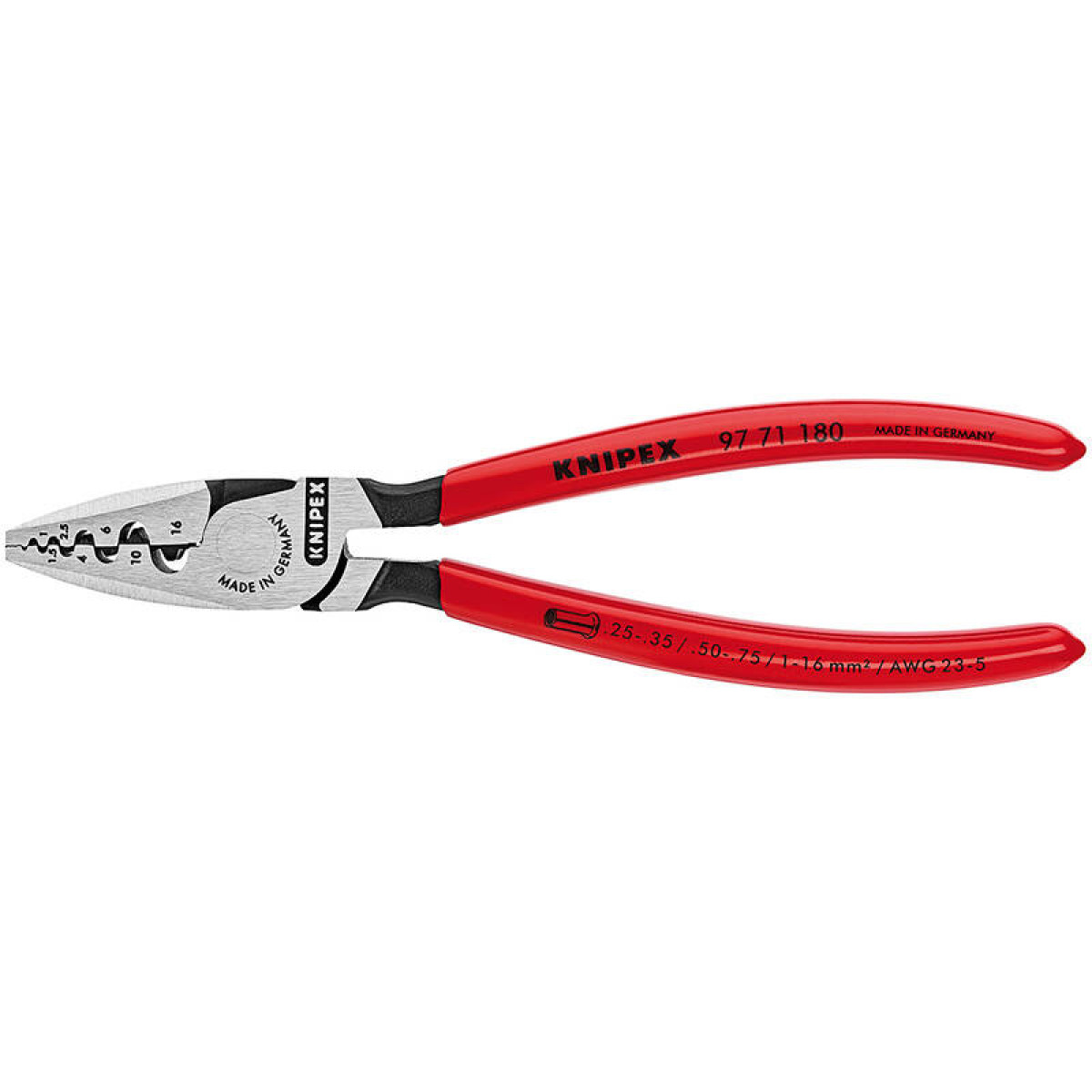 Пресс-клещи для обжима контактных гильз KNIPEX KN-9771180 1