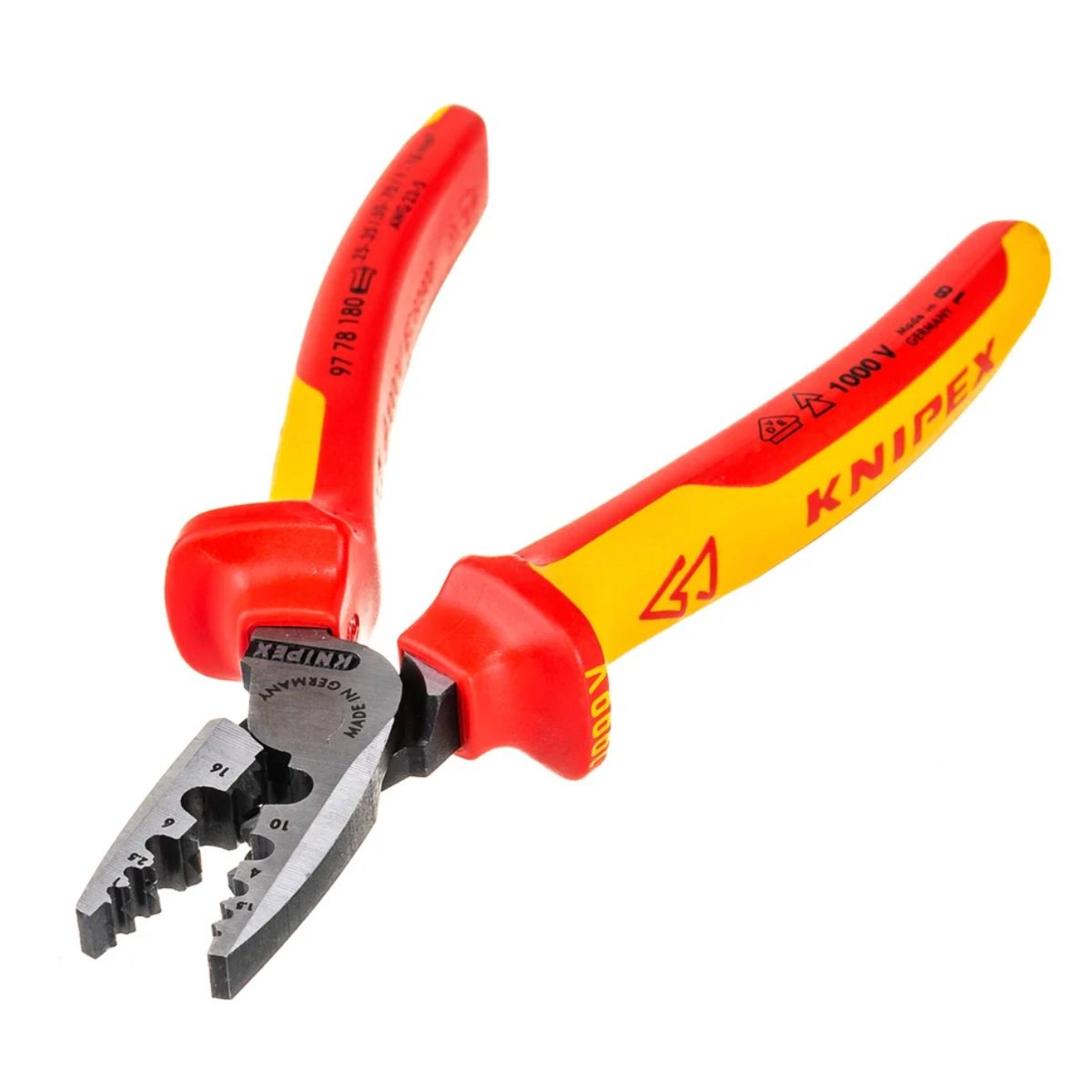 Пресс-клещи для обжима контактных гильз KNIPEX VDE KN-9778180SB 2
