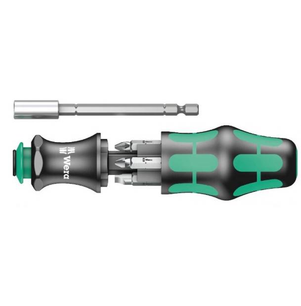 Промонабор биты с битодержателем Wera Kraftform Kompakt 28 и открывалка WE-136504