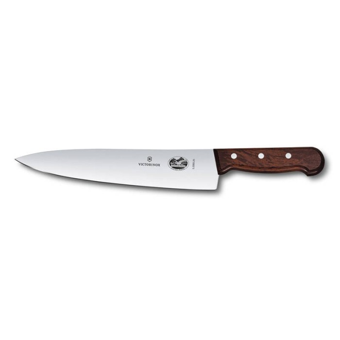 Разделочный нож VICTORINOX Rosewood, лезвие 25 см, коричневый, в подарочной коробке
