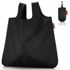 Сумка шоппер Reisenthel Mini Maxi Pocket Black AO7003, тканевая, складная, женская, авоська
