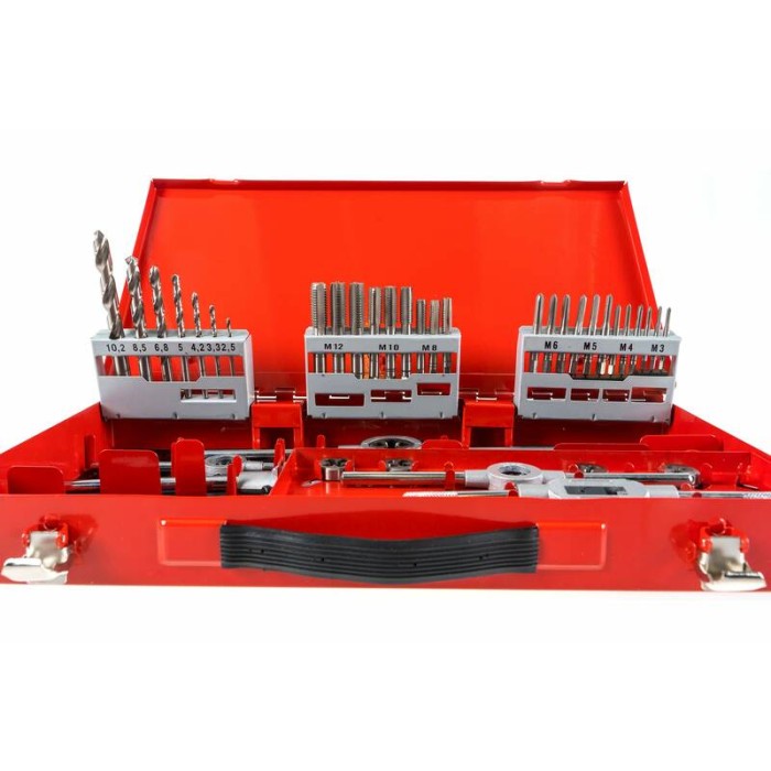 Резьбонарезной набор RUKO M3-M12 HSS 44шт 245030