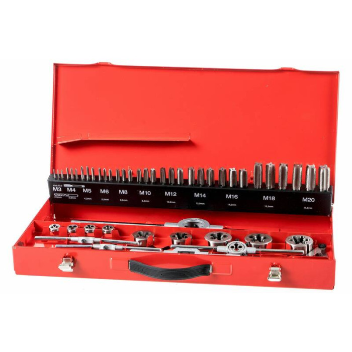 Резьбонарезной набор RUKO M3-M20 HSS 54шт 245040
