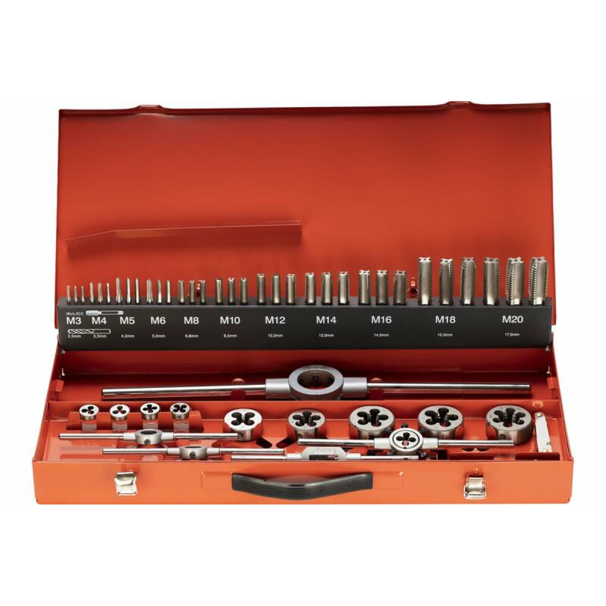 Резьбонарезной набор RUKO M3-M20 HSS 54шт 245040 6
