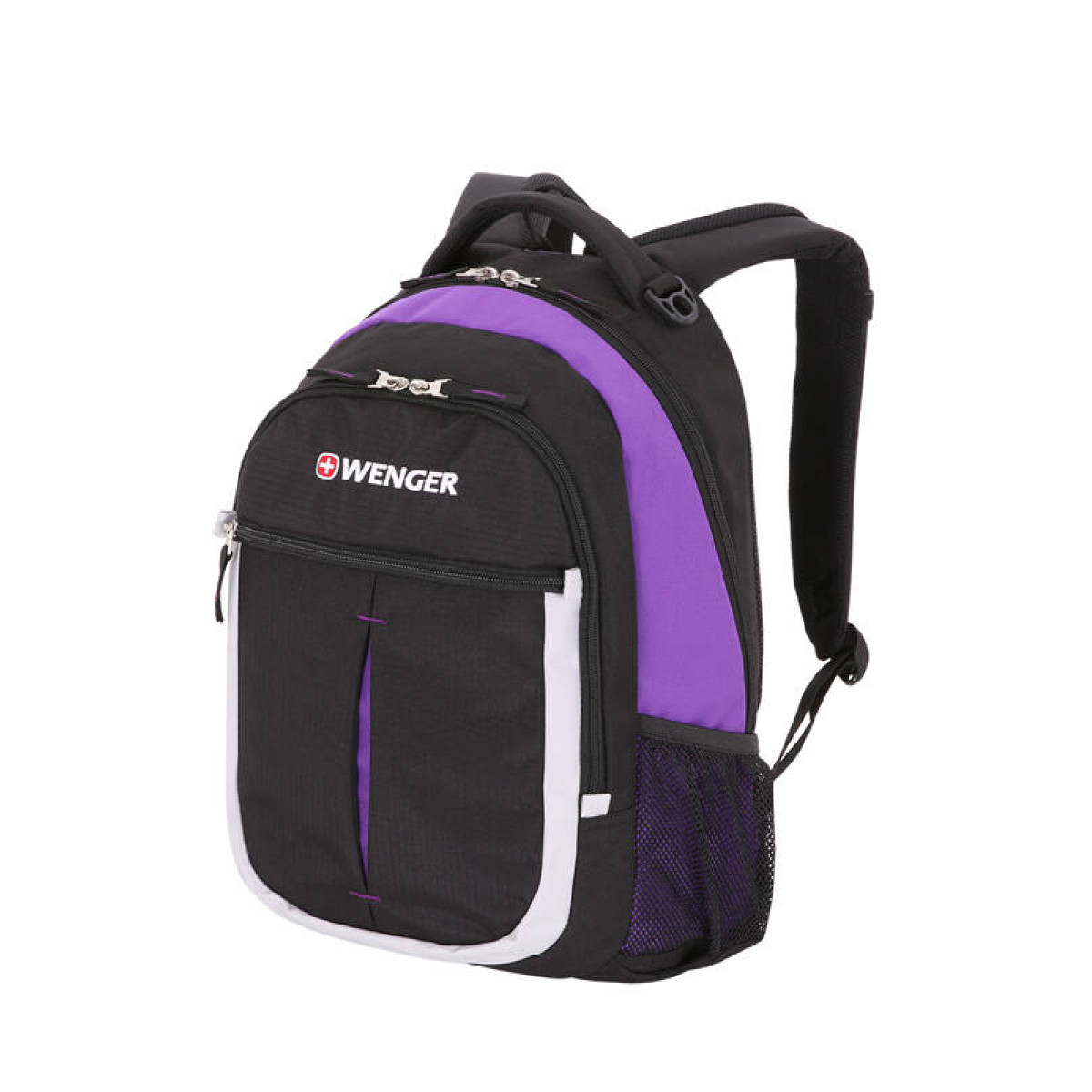 Рюкзак WENGER 13852915 чёрный/фиолетовый/серебристый 22 л 3