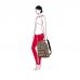 Рюкзак складной женский Reisenthel Mini Maxi Glencheck Red AP3068, для обуви, школьный, спортивный 